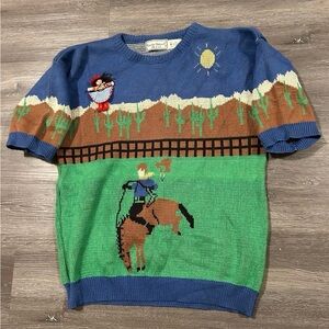 Vintage Touchy Subject Sweater Size M Made In USA Rare